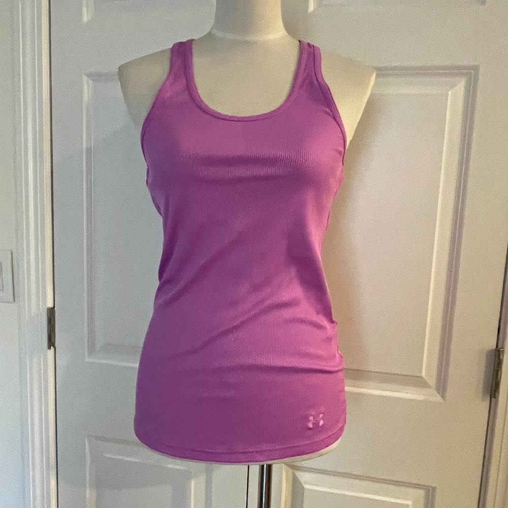 New Under Armor purple ish pink ribbed tank top M